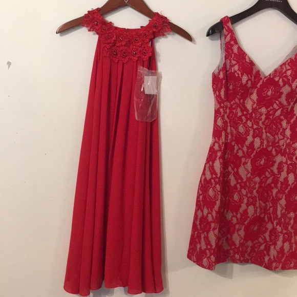 Red Dress Bundle LRD Belle Badgley Mischka Aqua - Picture 6 of 12